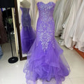 3D Sequin Flowers Sweetheart Lace Evening Dress Mermaid Skirt Colorful Custom Prom Dress 2025