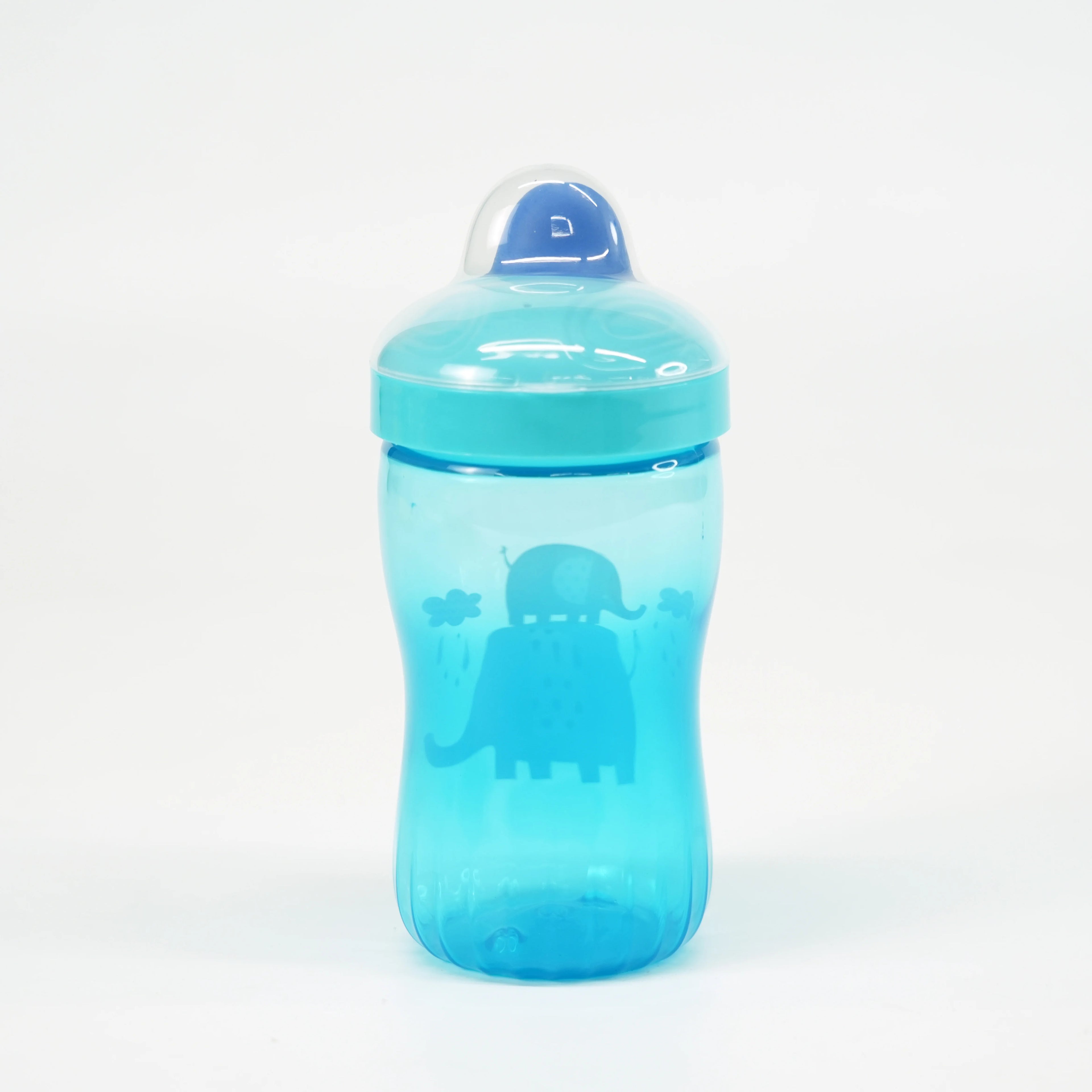2024 New Sport Style 300ml Baby Silicone Learning Cup High Temperature Training Cup Duck Design Direct Drinkware PC TPE Material