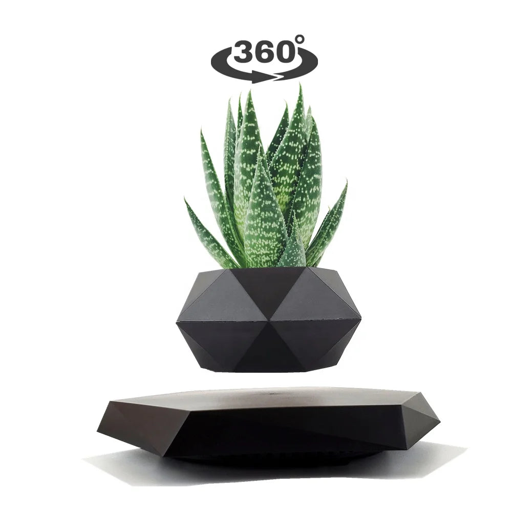 HCNT Electric Magnetic Levitating Plant Pot 10-15mm Distance Factory Price Personalized Gift Christmas Levitating Flower Pot