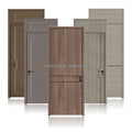 2025 Good Wood Main Door Models Solid Wood  Interior Room Wood Doors for House with Smart Lock