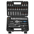 Set of 53pcs Professional Hand Mechanic Socket Wrench Tool Set 53 in 1 Repair Tool for CarsMotorcycles and Bicycles