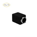 Luxury Black Silver Rectangle Wood Perfume Cap Perfume Bottle Cap Lids Closures