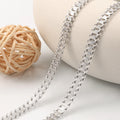 Designer Fish Scale Shape Stainless Steel Chain for Watch Straps Women Girls Necklace and Bracelet Jewelry Chains