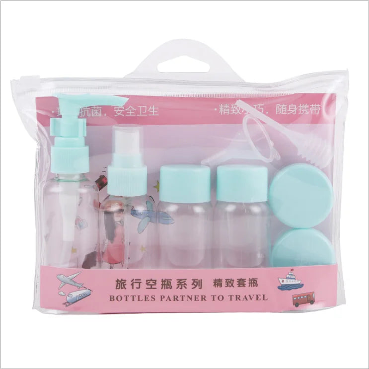 Cosmetic Packaging Travel Bottle Set Plastic Travel Kit Container for Shampoo & Lotion Convenient Travel Bottle Set