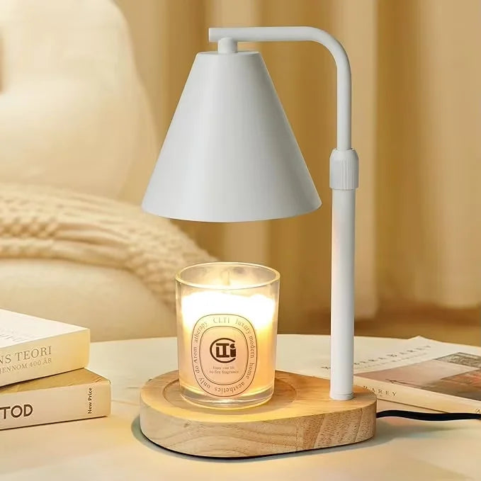 Elegant Bedside Wax Warmer Adjustable Nightstand Light with Aromatherapy Great Gift
