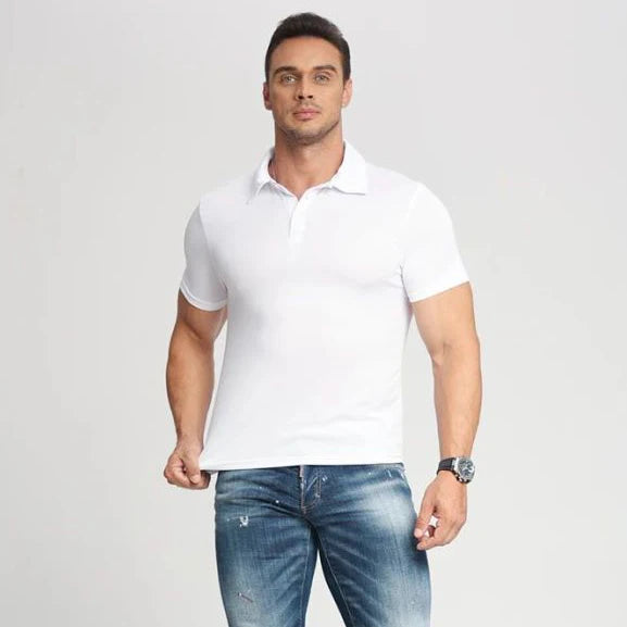 QUICK DRY Custom logo Print Pattern Fashion Short-sleeved Golf Shirt Cotton Golf Shirt for Men and Women