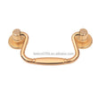 Stock Supply Box Accessories 80 X 31 mm Good Quality Shiny Gold Metal Handle for Jewelry Boxes