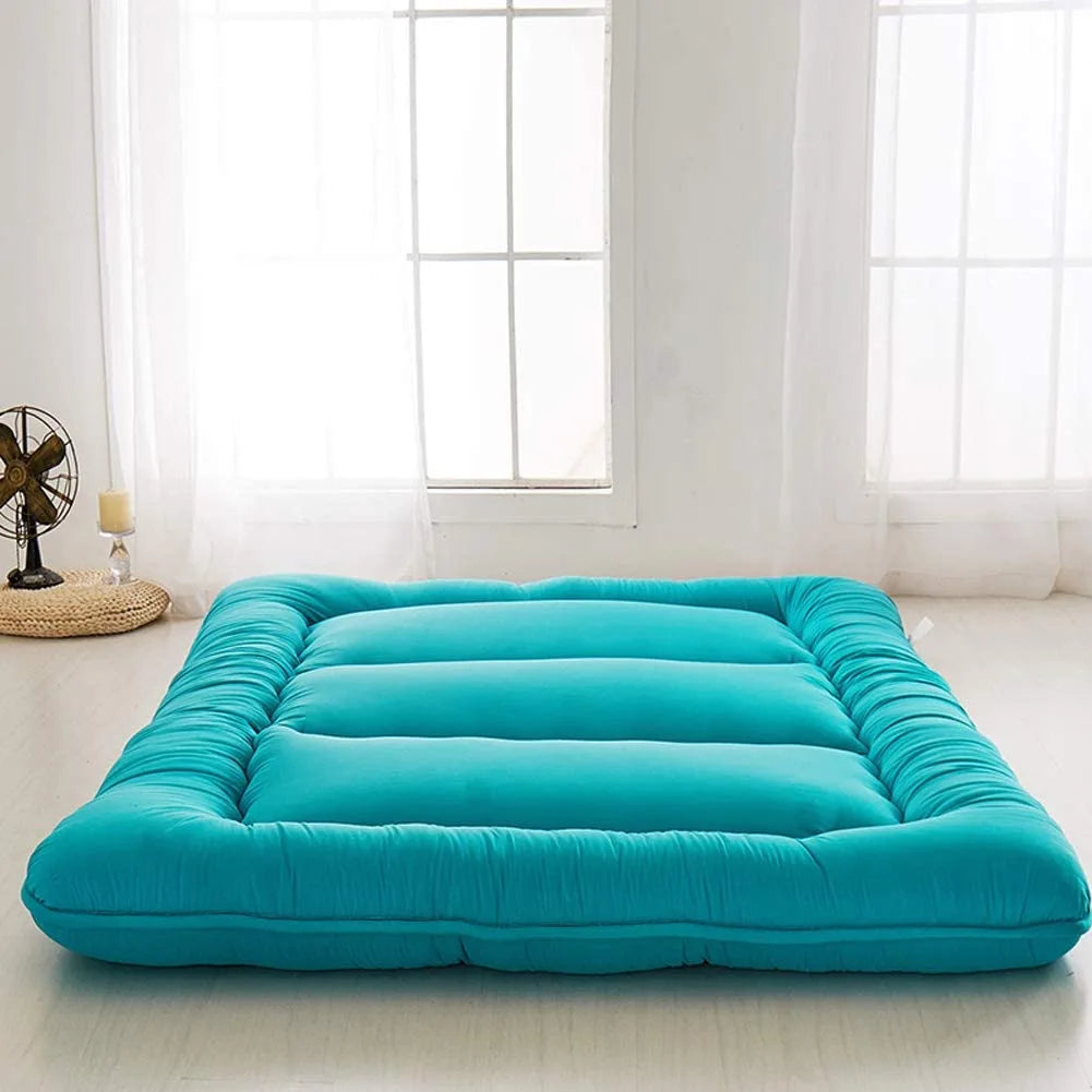 Japanese Tatami Soft Foam Mattress Thick Foldable Carpet Padding for Bedroom Living Room Outdoor Use