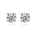 CZCITY 2026 Simple Earing Minimalist Jewelry New Modern Woman Stud Certified Man Diamond Silver Moissanite Earring