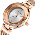 Elegant Women Watches Luxury Ultra Thin Quartz Mesh Strap Waterproof Japanese Quartz Watch for Girl