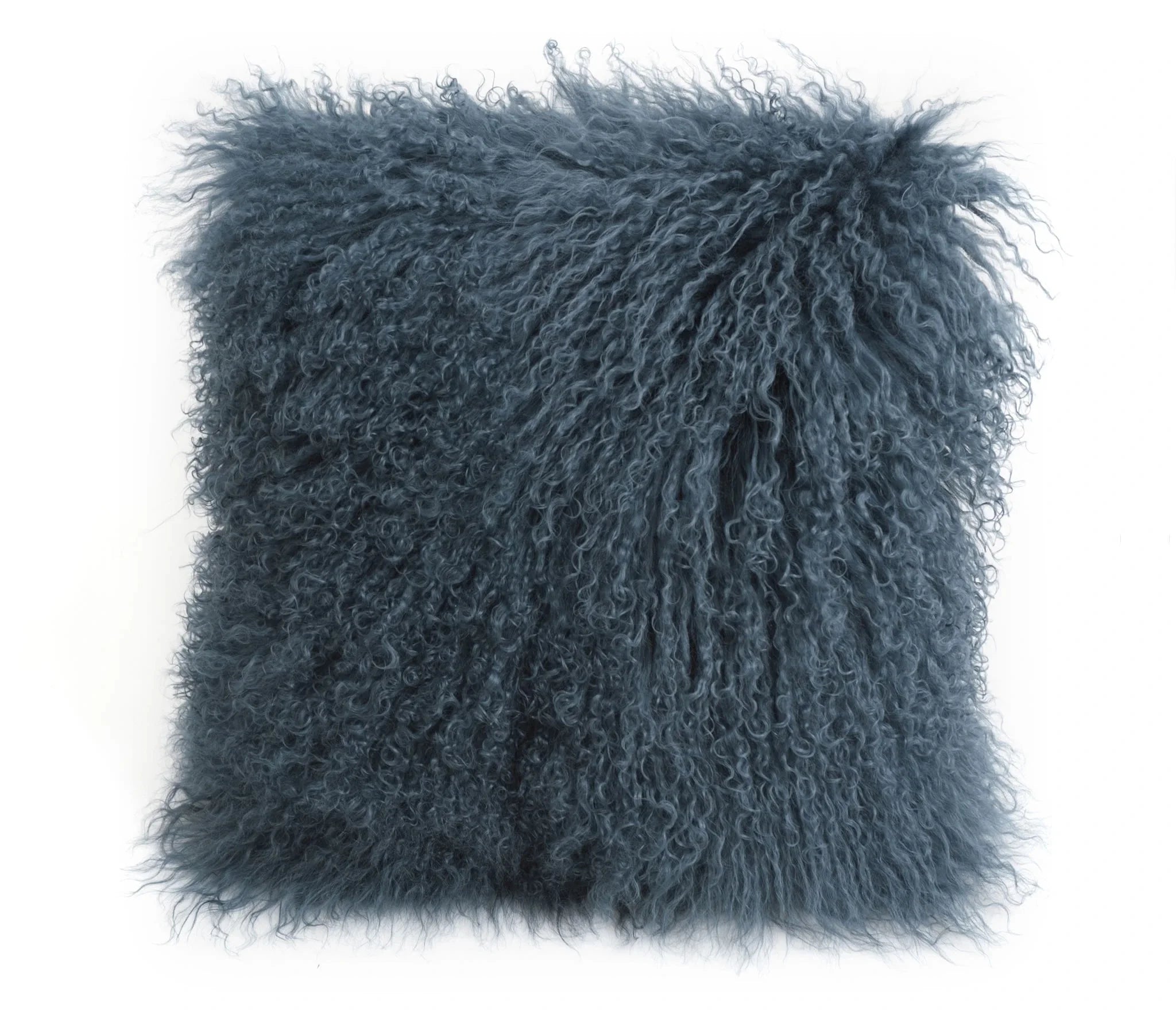Luxury Natural Lamb Curly Fur Pillow Cover Square Real Mongolian Sheepskin Solid Patchwork Technique Grade Quality Customizable