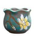 Wholesale Blue Clay Korean Succulent Pots Small Custom Flower Pots Succulent Planter for Garden