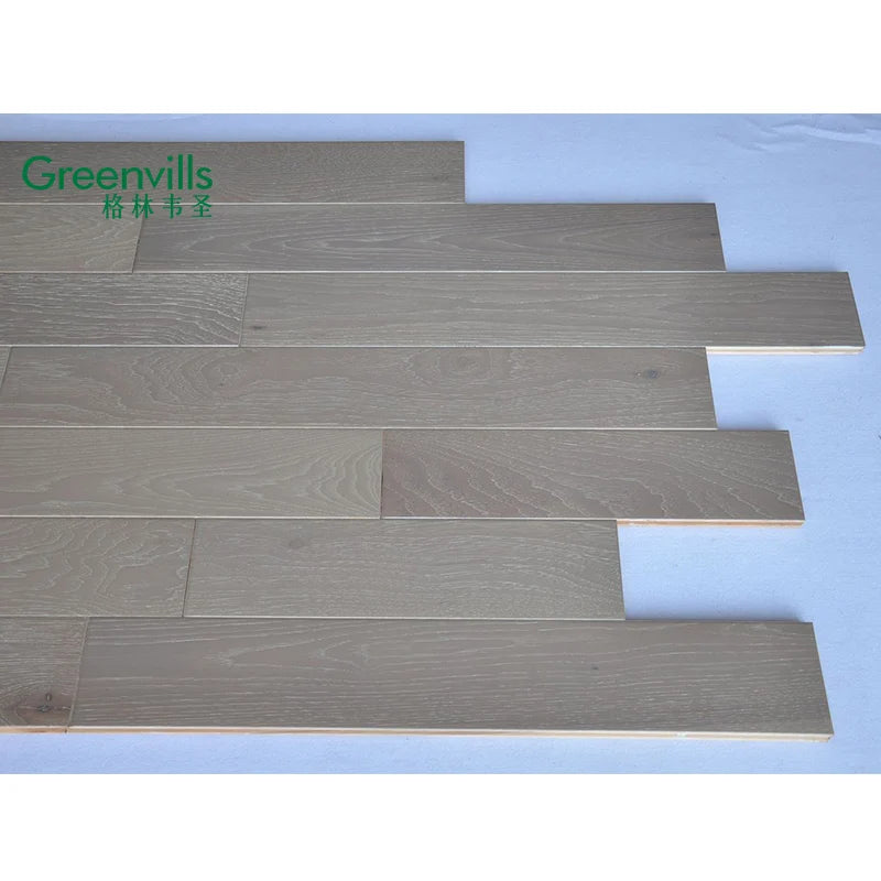 Quiet Place Color Hickory Hardwood Flooring Factory Supply Wholesale UV Lacquer and Brushed