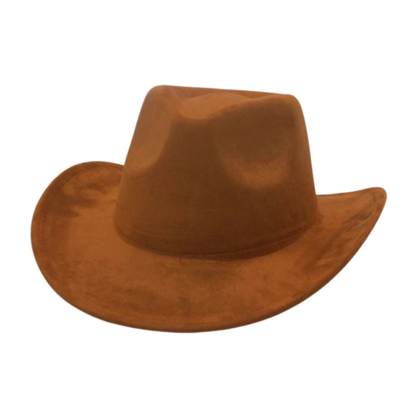 Wholesale Simple Suede Cowboy Hat Sunscreen Outdoor Travel Sunshade Top Jazz Hat Fashion Women Men Solid Cowboy Hat