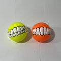 Dog Ball Fashionable Vocal Colorful Ball Tooth Pattern Design  Vinyl Novelty Squeaky Interactive Sound Dog Chew Toy Balls