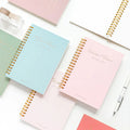 Wholesale Cheap Custom A5 Spiral Binding Student Notebook Printed Paper Cover 80 Sheets Multiple Colors for School Use