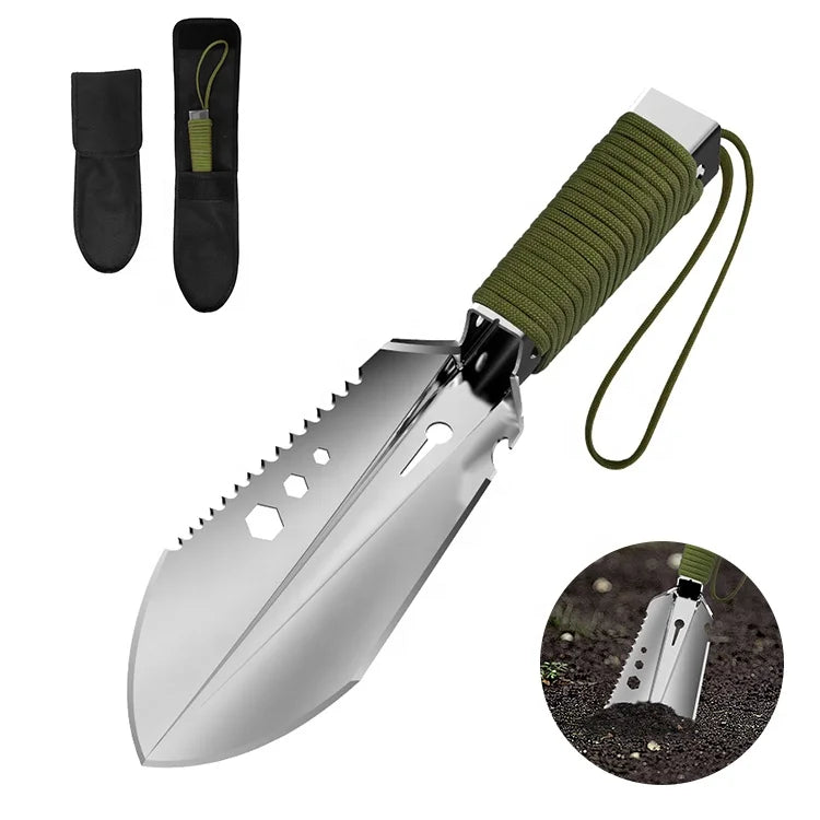 KingGear Outdoor Lightweight Stainless Steel Multi-Function Garden Tools Camping Shovel