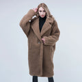 Cheap Price Shearling Coat Thick Sheared Lamb Fur Coat Long Style Oversize Women Shearling Coat for Winter