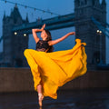 Women Chiffon Swing Skirt Belly Ballet Modern Dance Skirt Stage Dance Maxi Full Long Skirt