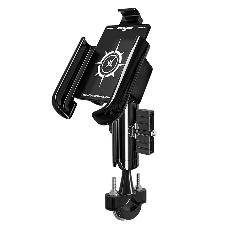 GUB P50 U-clip Style Adjusted Motorcycle Phone Mount Support Motor Bicycle Stand Mount Scooter Motor Bike Phone Holder