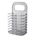 Collapsible Plastic Laundry Basket Hanging Laundry Hamper with Handles Washing Hamper for Bathroom