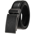 LQbelt Factory Men's Automatic Buckle Belt Click Genuine Leather Belts for Men Waistband Belt Ratchet Custom LOGO