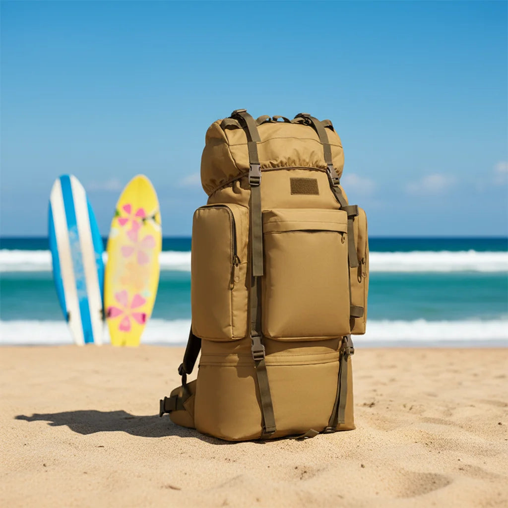 110 Litres Camping Hiking Backpack Extra Large Travel Backpack Men Waterproof Oversized Tactical Backpack for Men Women MegaBDM