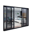 Outdoor High Track Waterproof Aluminium Sliding Door Thermal Break Double Tempered Glass Exterior Sliding Entry Doors for Patio