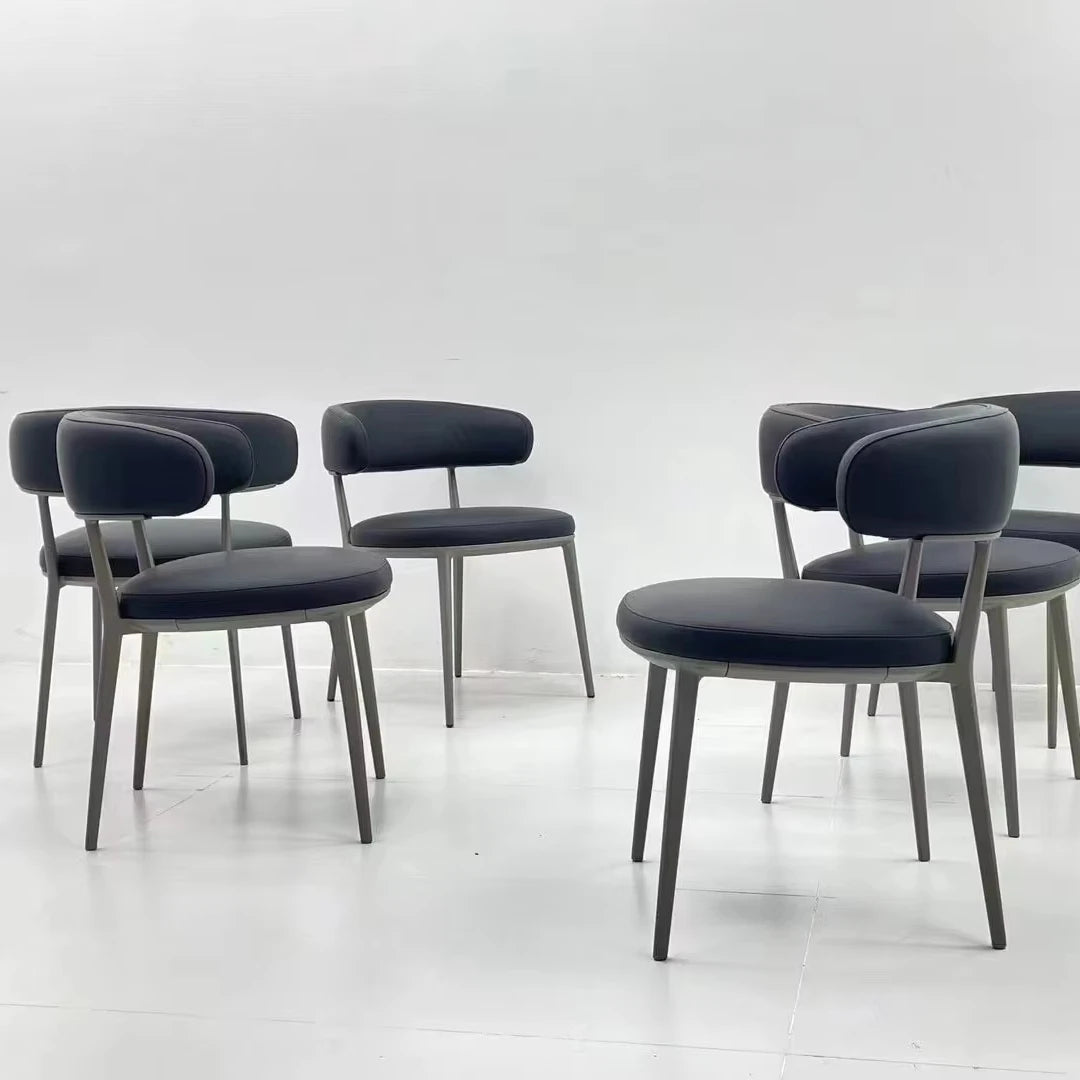 New Design Hotel Stainless Steel Legs Dining Chair Foshan Furniture Factory Produces Wholesale Luxury Chair