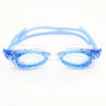 Fashion-Designed Adult UV Anti-Anti Printed Swimming Goggles Adjustable PC Lenses in Mirrored Transparent Pink Purple Options