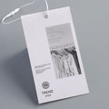 Materials Size Neck Labels Clothing Hang Tags 2023 Factory Custom Cotton Paper Logo Printed Leather Hang Tag for Shoes