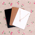 100pcs Per Lot Kraft Paper Necklace Cards Packaging Tags Display Cards 6x9cm Blank Cards for Earrings and Necklace