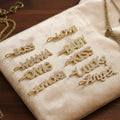 CZ8111 18k Gold Plated CZ Micro Pave Letter Words Pendant Baby Boss Lucky Love Mama Charms for DIY Necklace Jewelry Making MegaBDM