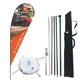 Hot Sale Custom Aluminum Fiber Glass Flagpole Factory's Water Drop Beach Water Drop Design Promotional Flags & Banners