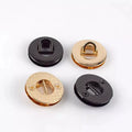 Meetee BF165 13mm Round Eyelet Button Decorative Curtain Rings with D Connector Buckle for Bag Chain Eyelet Buckle Screw Ring