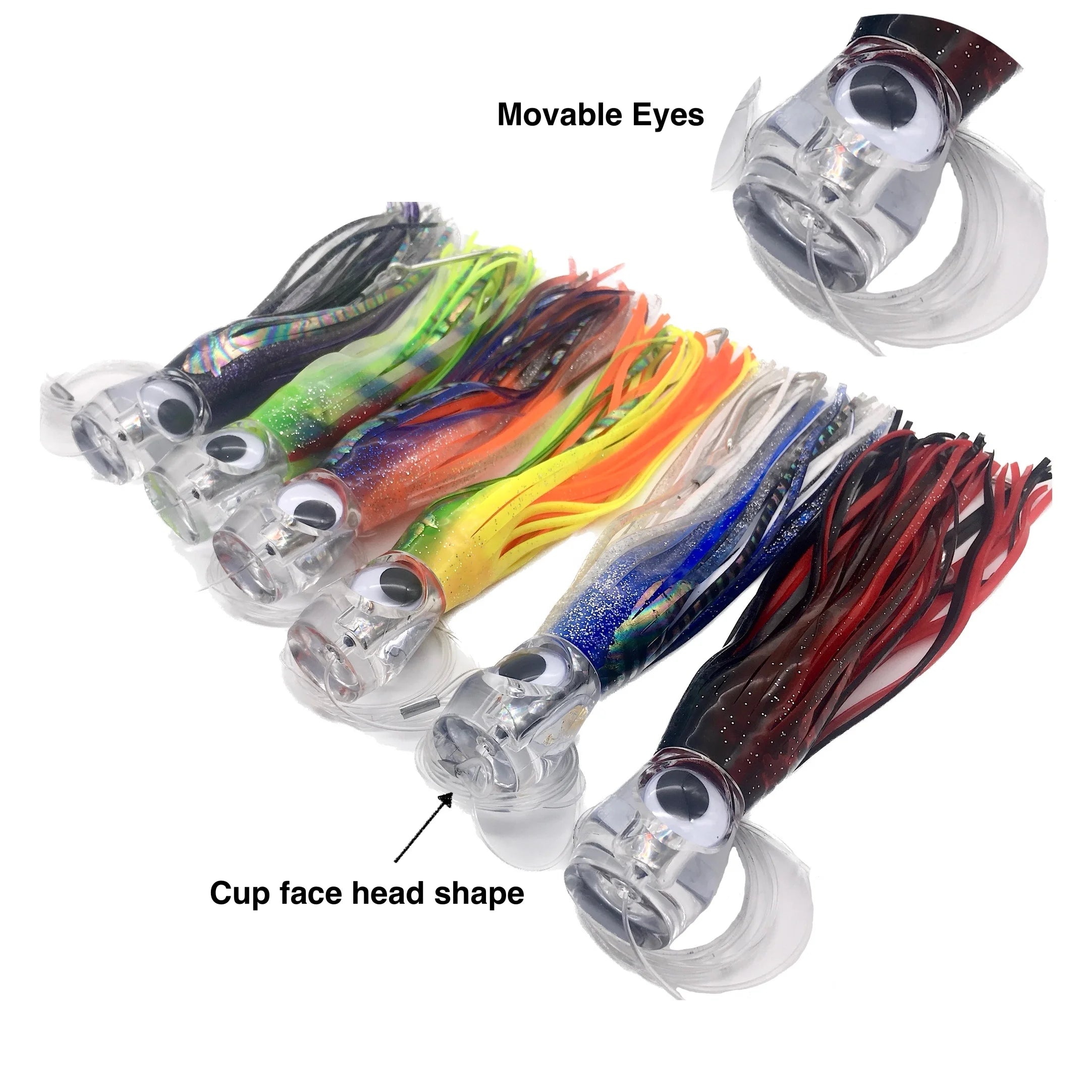 Boat Fishing Lure Rigged with Hooks in Fishing Bags Octopus Skirt Trolling Fishing Equipment Wholesales