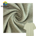 Wholesale Pure 100%linen Single Jersey Organic Knit Khaki Green Linen Fabric for Garment Suit