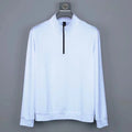 Factory Direct Soft Shell Quarter Zip Fleece Jacket with Embroidery Logo Solid Pattern Plain Dyed for Spring Season