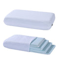 Layered Bread Foam Pillow Top Elevated Support Cushion Bed Wedge Slope Pillow for Lower Back Pain