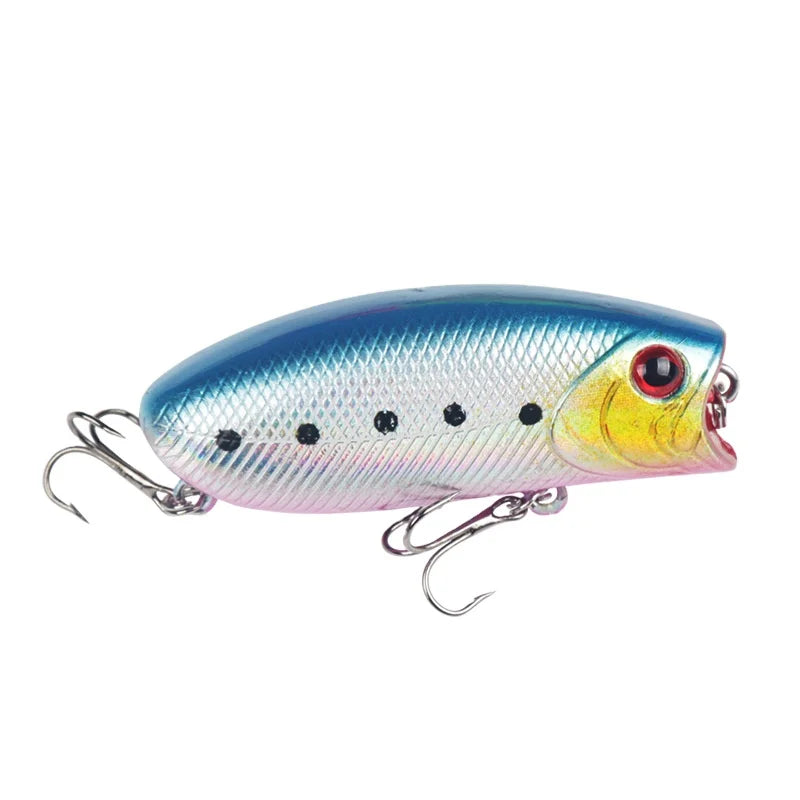 Bionic 57mm 11g Hard Bait Plastic and Steel Freshwater Sea Fishing Lure in 5 Colors for River and Lake Use Printed PVC