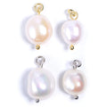 Irregular Baroque Pearl Pendant Fashion Jewelry Necklace Freshwater Pearl Pendants for Jewelry Making Earrings