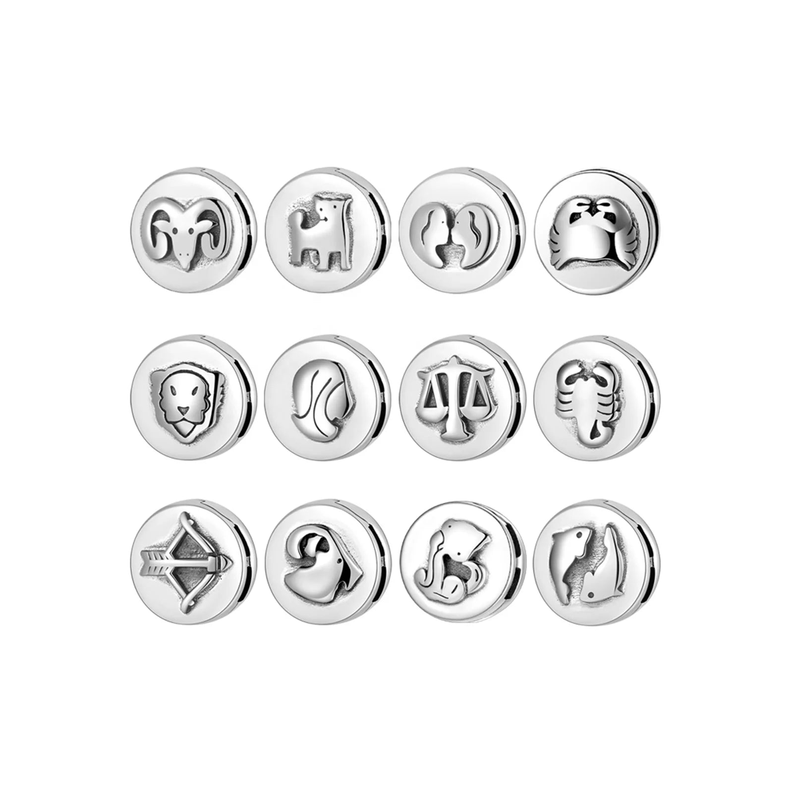 Real 925 Sterling Silver Fantasy Stars Pisces Clip Charm Bead Fit Reflection Bracelets Accessories Wholesale Jewelry