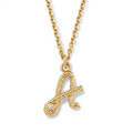 14K Gold Plated 925 Silver Diamond Letter Streamer Necklace Great Fashion Jewelry for Women's Romantic Wedding and Party