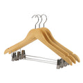 Lavinia Hotel Clothing Store Wooden Hangers Garment Clothes Rack with Golden Hook