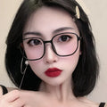 Jiuling Eyewear Fashion Korean Style Plain Spectacles Polygon Pc Glasses Oversized square Blue Light Blocking Eyeglasses Frames