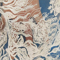 Popular Wholesale Luxury Embroidery Beaded Wedding Tulle White Bead Lace Fabric for Women's Dresses