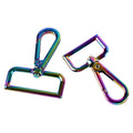 New Arrival D Shaped Snap Hook Rainbow Snap Hook Bag Hardware Metal Swivel Snap Hook for Bag