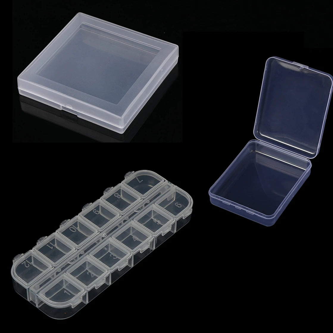 clear Visible Plastic Storage Box Cosmetic Tools Storage Box Makeup Tools Fishing Tackle Accessory Box