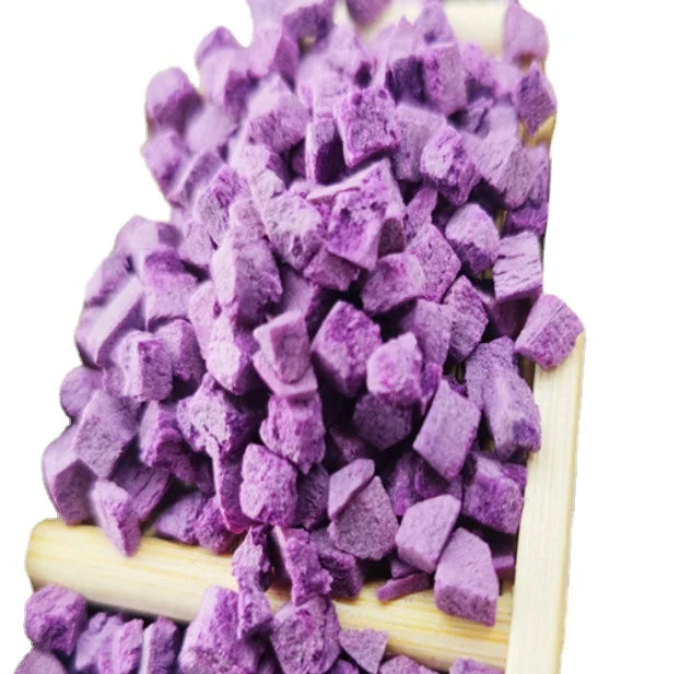 Wholesale Edible Purple Freeze Dried Sweet Potato Dices