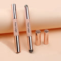 Double Sided Portable Makeup Brush Cover Wood Handle Soft Silicone Multi-Function Nail Art DIY Smudge Blending Concealer Brush